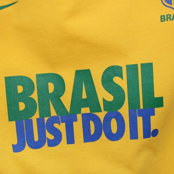 3/$88❤️Nike Brasil Brazil JUST DO IT t-shirt camiseta Seleção Brasileira CBF - Picture 5 of 11